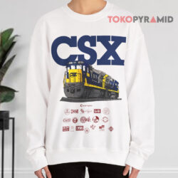 Vintage 1991 CSX Train Locomotive Shirt 3 Vintage 1991 Csx Train Locomotive Sweatshirt
