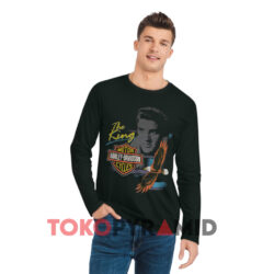 Vintage 1991 Elvis Presley Harley Davidson Shirt 4 Vintage 1991 Elvis Presley Harley Davidson Black Long sleeved