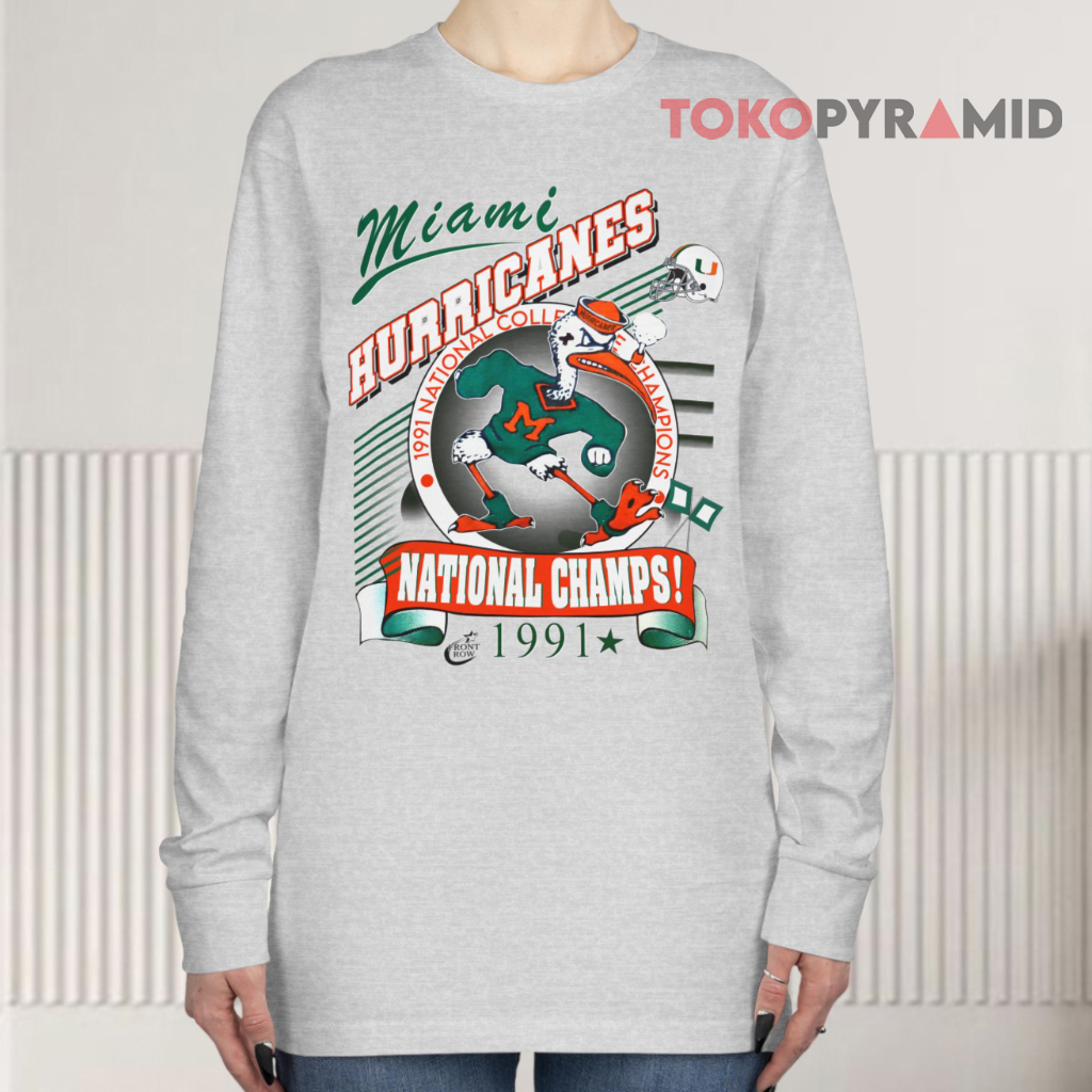 Vintage 1991 Miami Hurricanes Ncaa Champs Long sleeved Vintage 1991 Miami Hurricanes Ncaa Champs Long sleeved