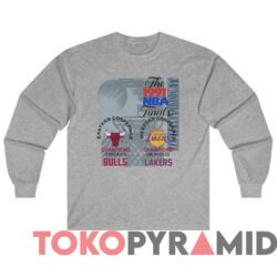 Rare Vintage 1991 NBA Finals Chicago Bulls Vs. Los Angeles Lakers Tee 3 Vintage 1991 NBA Finals Chicago Bulls VS Los Angeles Lakers Tee Sport grey Hoodie