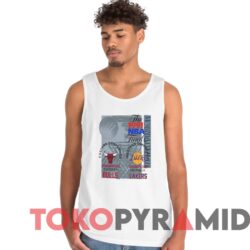 Rare Vintage 1991 NBA Finals Chicago Bulls Vs. Los Angeles Lakers Tee 2 Vintage 1991 NBA Finals Chicago Bulls VS Los Angeles Lakers Tee White Tanktop
