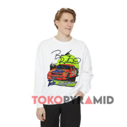Vintage 1991 Nascar Ricky Rudd Tide White Sweatshirt