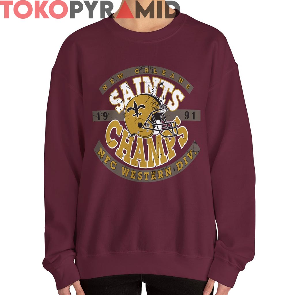 Vintage 1991 New Orleans Saints NFC Champs Shirt Vintage 1991 New Orleans Saints NFC Champs Shirt