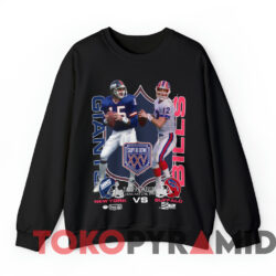 Vintage 1991 New York Giants vs Buffalo Bills T-shirt 4 Vintage 1991 New York Giants Vs Buffalo Bills T shirt Black Sweatshirt