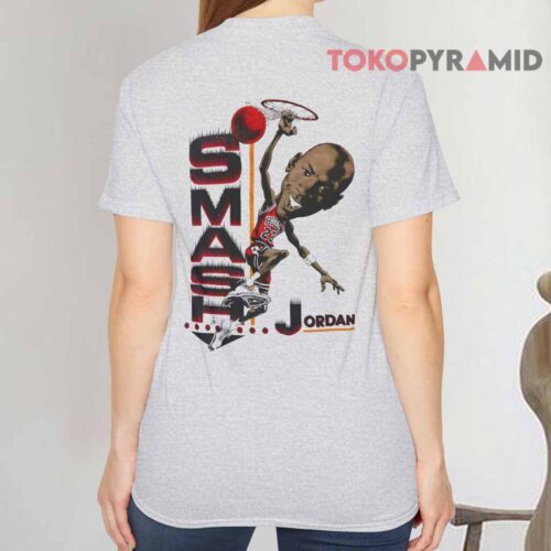 Vintage 1991 Pippen to Jordan Pass and Smash NBA Chicago Bulls Shirt BAck Vintage 1991 Pippen to Jordan Pass and Smash NBA Chicago Bulls Shirt BAck