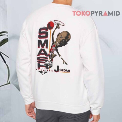 Vintage 1991 Pippen to Jordan Pass and Smash NBA Chicago Bulls Sweatshirt Back Vintage 1991 Pippen to Jordan Pass and Smash NBA Chicago Bulls Sweatshirt Back