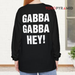 Vintage 1991 Ramones Spain Gabba Gabba Hey Shirt 2-sided 4 Vintage 1991 Ramones Spain Gabba Gabba Hey Long sleeved Back
