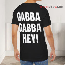 Vintage 1991 Ramones Spain Gabba Gabba Hey Shirt 2-sided 2 Vintage 1991 Ramones Spain Gabba Gabba Hey T shirt Back