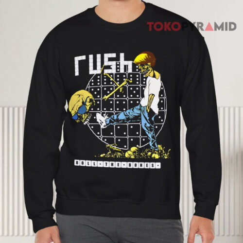 Vintage 1991 Rush Roll The Bones Tour Sweatshirt Front