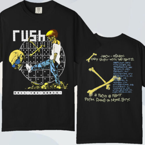 Vintage 1991 Rush Roll The Bones Tour T shirt