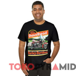 Vintage 1991 Shovelhead Harley Davidson T shirt Black T shirt