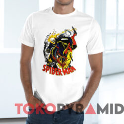 Vintage 1991 Spider man Vs Ghost Rider T shirt White T shirt