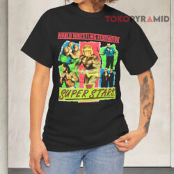 Vintage 1991 Wwf Superstars Shirt Wwf Wrestling Hulk Hogan Kerry Von Erich Black T shirt