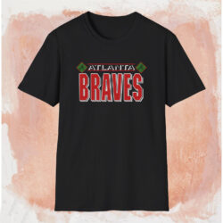 Vintage 1992 Atlanta Braves Baseball Shirt Black T shirt