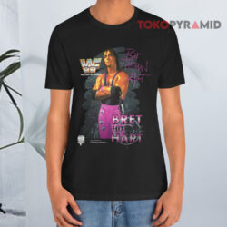 Vintage 1992 Bret Hitman Hart Wwf Wrestling Black T shirt