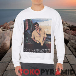 Vintage 1992 Bruce Springsteen Lucky Town Shirt 2-sided 3 Vintage 1992 Bruce Springsteen Lucky Town Shirt 2 sided Front Sweatshirt