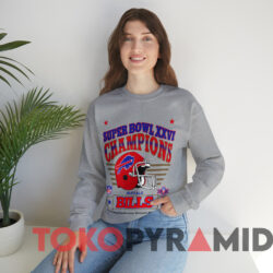 1992 Buffalo Bills Super Bowl XXVI Champions T-shirt 2 Vintage 1992 Buffalo Bills Super Bowl Xxvi Champions T shirt Grey Sweatshirt