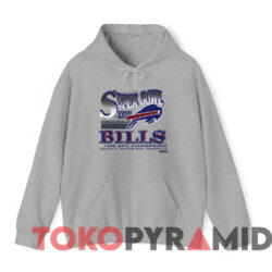 Vintage 1992 Buffalo Bills Super Bowl Xxvii Afc T shirt Grey Hoodie