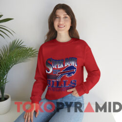 Vintage 1992 Buffalo Bills Super Bowl Xxvii Afc T shirt Red Sweatshirt