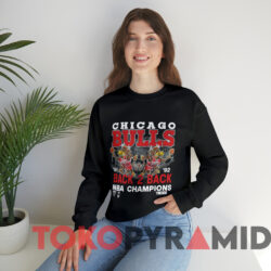 Vintage 1992 Chicago Bulls Back 2 Back NBA Champions T-shirt 2 Vintage 1992 Chicago Bulls Back 2 Back Nba Champions T shirt Black Sweatshirt