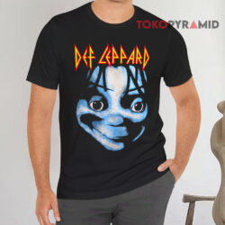 Vintage 1992 Def Leppard Adrenalize Big Face Black T shirt