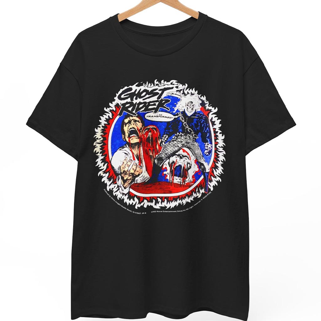 Vintage 1992 Ghost Rider I'm Transformed Shirt Vintage 1992 Ghost Rider I'm Transformed Shirt