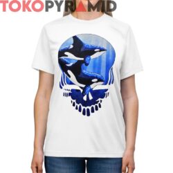 Vintage 1992 Grateful Dead Orca Whales 2 Sided Rare