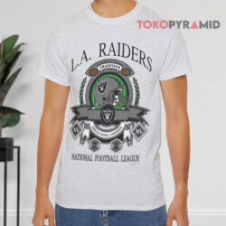 Vintage 1992 L a Raiders Tradition National Football League Grey T shirt