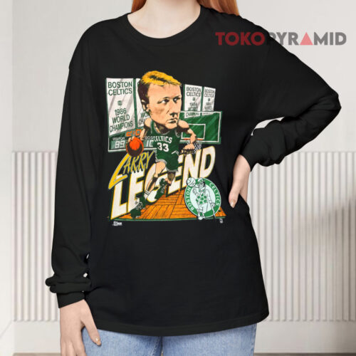 Vintage 1992 Larry Bird Boston Celtics Caricature Long sleeved
