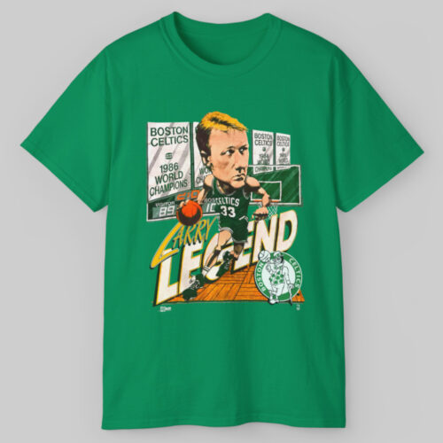 Vintage 1992 Larry Bird Boston Celtics Caricature T shirt