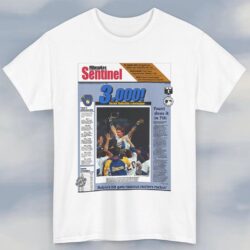Vintage 1992 Milwaukee Brewers Robin Yount 3000 Journal Sentinel Shirt