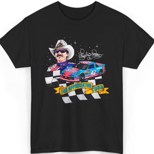 Vintage 1992 Nascar Richard Petty 43 Fan Appreciation Tour T Shirt