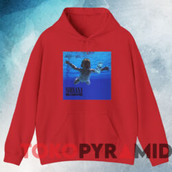 Vintage 1992 Nirvana Nevermind T-shirt 3 Vintage 1992 Nirvana Nevermind T shirt Red Hoodie