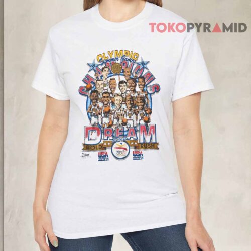 Vintage 1992 Olympic Dream Team Basketball Shirt Front Vintage 1992 Olympic Dream Team Basketball Shirt Front
