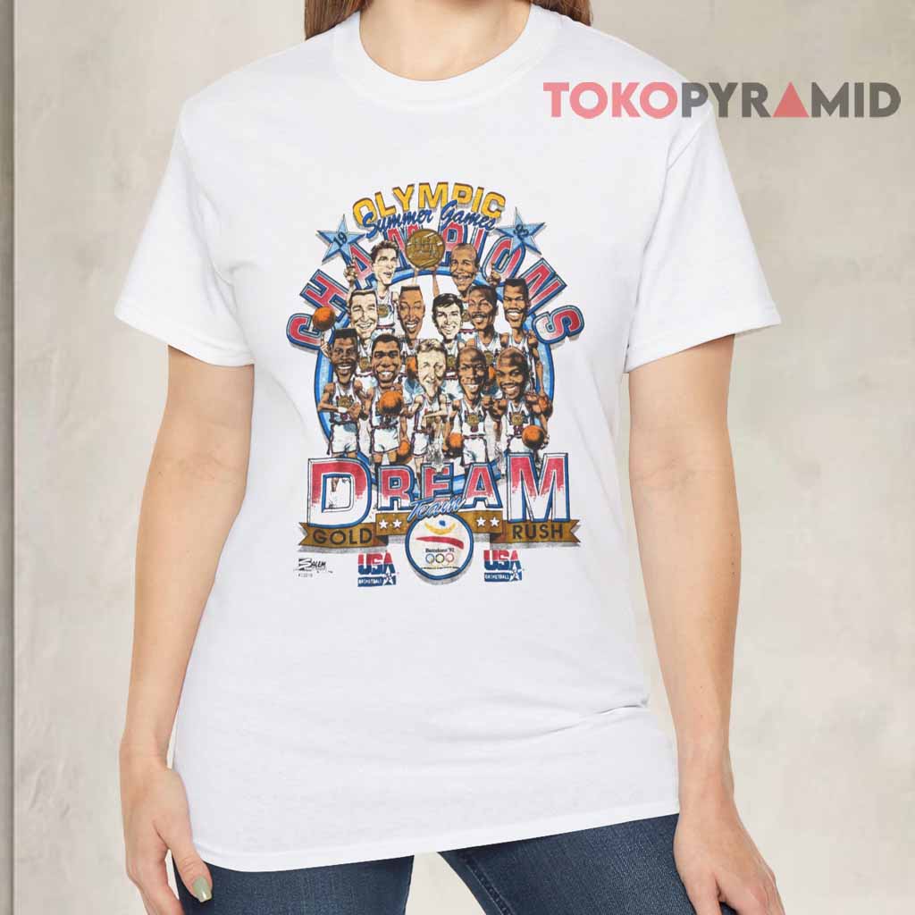 Vintage 1992 Olympic Dream Team Basketball Shirt Front Vintage 1992 Olympic Dream Team Basketball Shirt Front