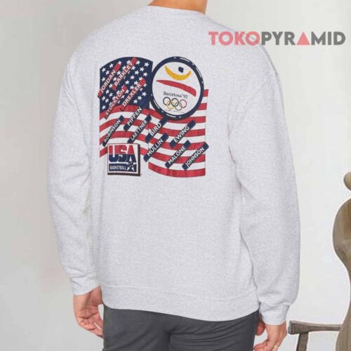 Vintage 1992 Olympic Dream Team Basketball Sweatshirt BAck Vintage 1992 Olympic Dream Team Basketball Sweatshirt BAck