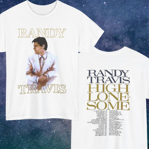 Vintage 1992 Randy Travis Shirt High Lonesome Concert Tour