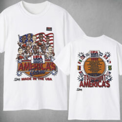 Vintage 1992 Salem USA Olympic Dream Team Caricature Basketball T shirt