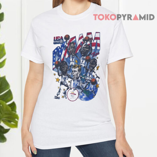 Vintage 1992 USA Dream Team Salem Front T Shirt