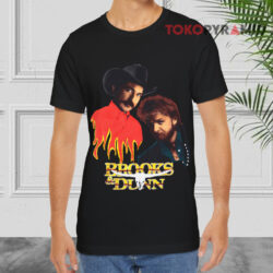 Vintage 1993 Brooks & Dunn Stampede Tour Black T shirt
