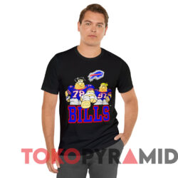 Vintage 1993 Buffalo Bills Flintstones Nfl T shirt Black T shirt