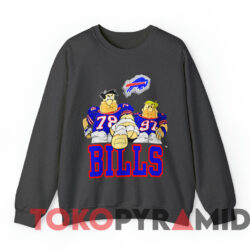 Vintage 1993 Buffalo Bills Flintstones NFL T-Shirt 2 Vintage 1993 Buffalo Bills Flintstones Nfl T shirt Dark Sweatshirt