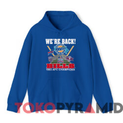 Vintage 1993 Buffalo Bills We're Back Super Bowl XXVIII T-shirt 4 Vintage 1993 Buffalo Bills We're Back Super Bowl Xxviii T shirt Blue Hoodie