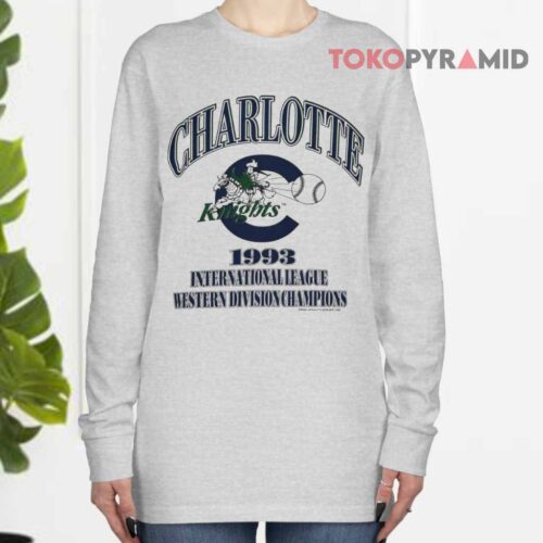 Vintage 1993 Charlotte Knights Champions Long sleeved