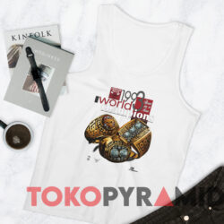 Vintage 1993 Chicago Bulls Three in a Row NBA T-shirt 4 Vintage 1993 Chicago Bulls Three In A Row Nba T shirt White TankTop