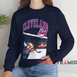 Vintage 1993 Cleveland Indians Taz Shirt 3 Vintage 1993 Cleveland Indians Taz Shirt Navy Sweatshirt