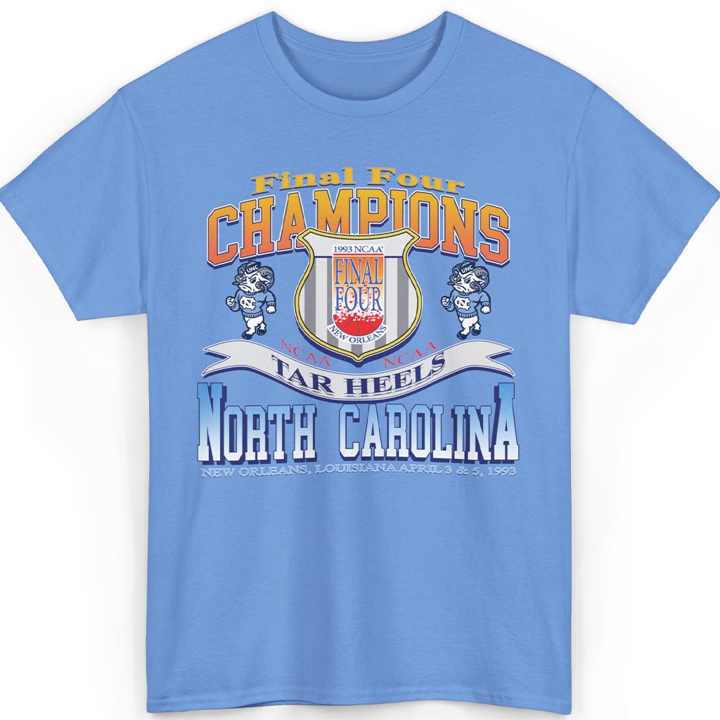Vintage 1993 Final Four Champions Tar Heels Shirt Vintage 1993 Final Four Champions Tar Heels Shirt