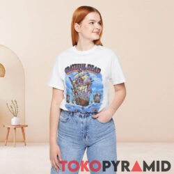 Vintage 1993 Grateful Dead Ship Of Fools Double Sided White Shirt Woman Front Side