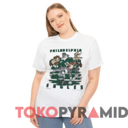 Vintage 1993 Looney Tunes Philadelphia Eagles T shirt White T shirt