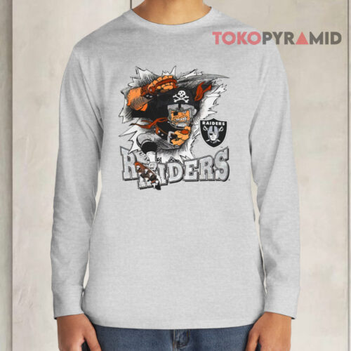 Vintage 1993 Los Angeles Raiders Nfl Football Long sleeved